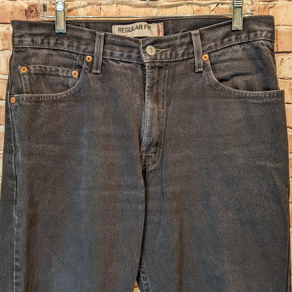 Lev's 505 Regular Fit Black Size W34/L30 - Picture 5 of 15